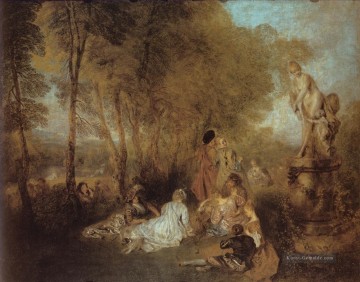  damour Kunst - La Fete damour Jean Antoine Watteau
